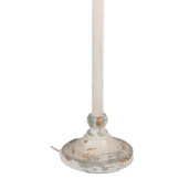 Veioza metal bej vintage 36x20x77 cm E27