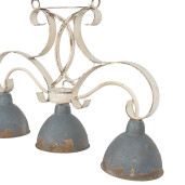 Lustra fier gri alb antichizat 60x15x42 cm