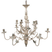 Candelabru fier bej vintage 80x72 cm E14