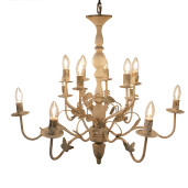 Candelabru fier bej vintage 80x72 cm E14