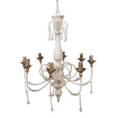 Candelabru fier bej antichizat 68x82 cm E14