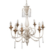 Candelabru fier bej antichizat 68x82 cm E14