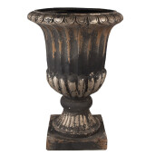Ghiveci flori ceramica neagra maro 49x72 cm