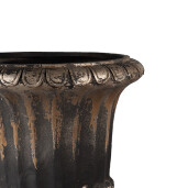 Ghiveci flori ceramica neagra maro 49x72 cm