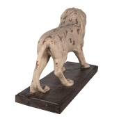 Figurina Leu ceramica bej maro 55x23x40 cm