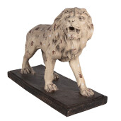 Figurina Leu ceramica maro bej 55x23x40 cm