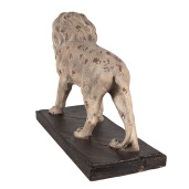 Figurina Leu ceramica maro bej 55x23x40 cm