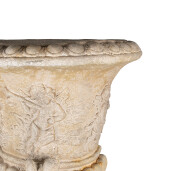 Ghiveci flori ceramica bej 54x27x76 cm