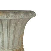 Ghiveci flori ceramica verde 50x25x81cm