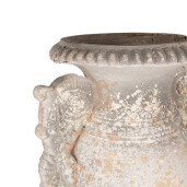 Ghiveci flori ceramica bej 34x26x60 cm
