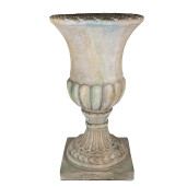 Ghiveci flori ceramica verde bej 44x44x75 cm