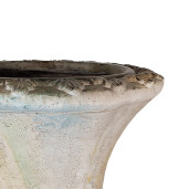 Ghiveci flori ceramica verde bej 44x44x75 cm