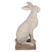 Figurina Iepuras ceramica gri maro 27x18x55 cm