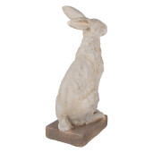 Figurina Iepuras ceramica gri maro 27x18x55 cm