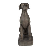 Figurina Catelus ceramica gri 44x26x73 cm