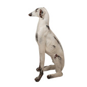 Figurina Catelus ceramica bej 37x24x79 cm