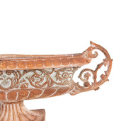 Ghiveci flori ceramica maro 81x19x36 cm