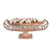 Ghiveci flori ceramica maro 81x19x36 cm