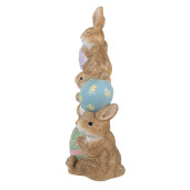 Figurina Iepurasi Paste ceramica multicolora 31x25x72 cm