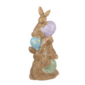 Figurina Iepurasi Paste ceramica multicolora 31x25x72 cm