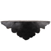 Etajera ceramica maro gri 73x21x29 cm