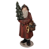 Figurina Mos Craciun ceramica multicolora  39x30x93 cm