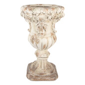 Ghiveci flori ceramica bej Ø 35x56 cm