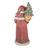 Figurina Mos Craciun ceramica multicolora 35x28x83 cm