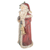 Figurina Mos Craciun ceramica multicolora 35x28x83 cm