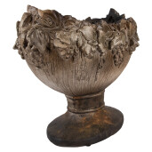 Ghiveci flori ceramica maro 54x34x43 cm