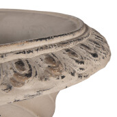 Ghiveci flori ceramica bej maro 44x44x58 cm
