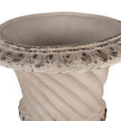 Ghiveci flori ceramica bej maro 44x44x58 cm