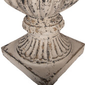 Ghiveci flori ceramica bej maro 44x44x58 cm