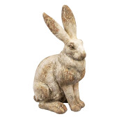 Figurina Iepuras Paste ceramica bej 34x24x55 cm