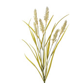 Planta artificiala plastic alb verde 15x5x85 cm