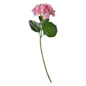 Set 6 Hortensii artificiale roz verde 15x10x65 cm