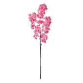 Set 3 crengute flori Piersic artificiale roz intens maro 20x10x106 cm