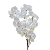 Set 3 flori artificiale albe maro 8x95 cm