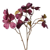 Floare artificiala violet maro 12x8x72 cm