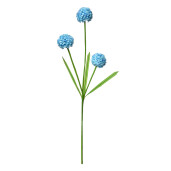 Set 3 flori artificiale verzi albastre 12x8x84 cm