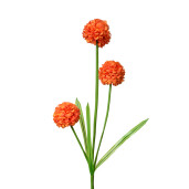 Floare artificiala verde portocalie 12x8x84 cm