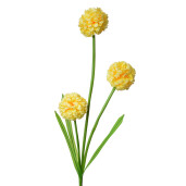 Set 3 flori artificiale galbene verzi 12x8x84 cm