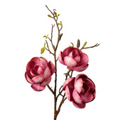 Magnolie artificiala roz intens maro 20x20x106 cm