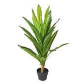 Planta artificiala verde in ghiveci  25x25x90 cm