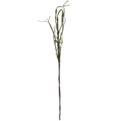Creanga decorativa lemn maro verde 28x5x130 cm