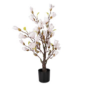 Magnolie roz artificiala in ghiveci 20x20x75 cm
