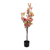 Magnolie roz artificiala in ghiveci 20x15x120 cm