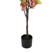 Magnolie roz artificiala in ghiveci 20x15x120 cm