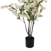 Copac artificial flori albe 20x25x105 cm