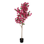 Floare Bougainvillea roz artificiala in ghiveci 40x40x180 cm